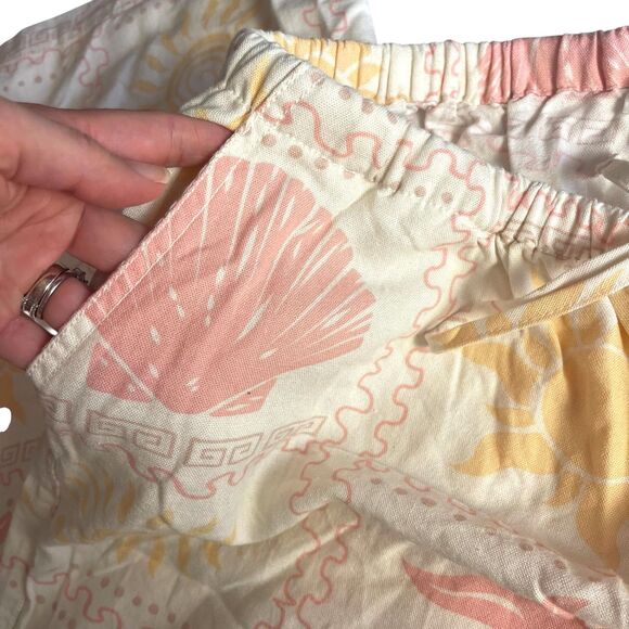 NWT Cali 1850 Womens XL Linen Blend Pants Elastic Pull On Beachy Coastal Cottage - Picture 4 of 10